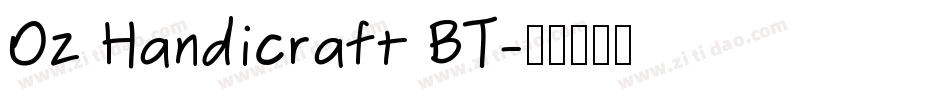 Oz Handicraft BT字体转换